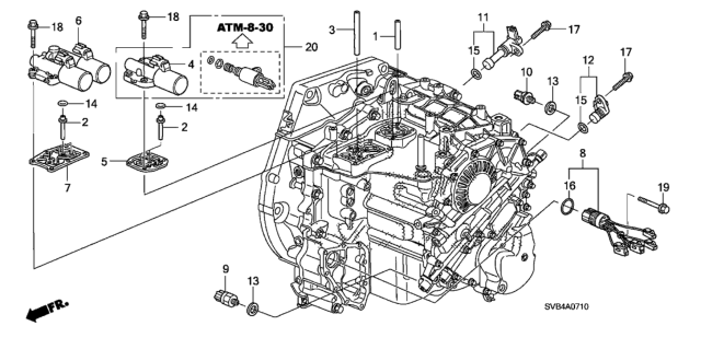 2011 Honda Civic AT Solenoid Diagram