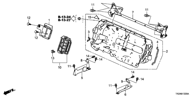 2014 Honda Civic 4 Door MX KL CVT IMA IPU Case Diagram