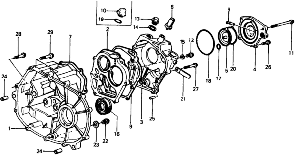 1976 Honda Civic Cap, Level Gauge Diagram for 25611-371-000