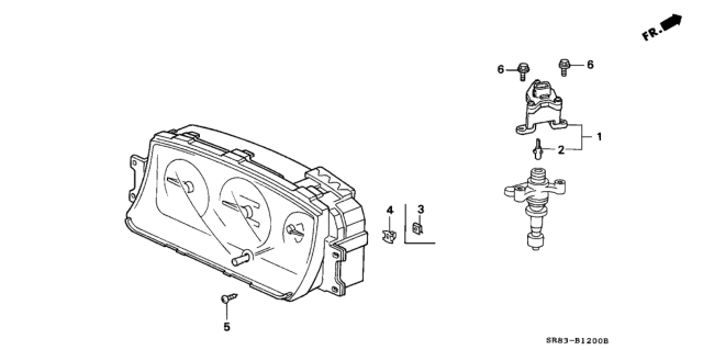 1995 Honda Civic Combination Meter Diagram