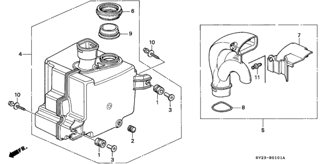 1995 Honda Accord Resonator Chamber Diagram