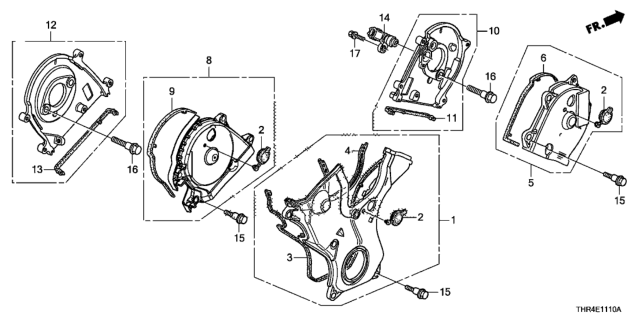 2021 Honda Odyssey Timing Belt Cover Diagram