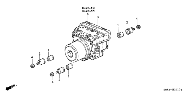 2004 Honda Odyssey ABS Modulator - Bsc Modulator Diagram