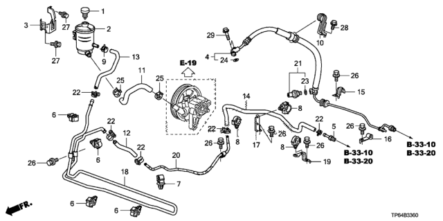 2011 Honda Crosstour Pipe B, Return (10MM) Diagram for 53779-TP6-A00