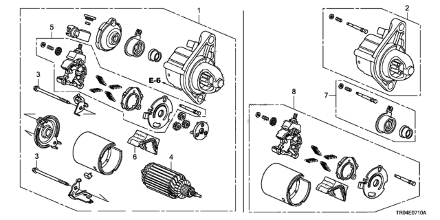 2012 Honda Civic Cover Set, Gear Diagram for 31201-R0A-004