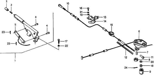 1979 Honda Civic 3 Door ** KL HMT Parking Brake Diagram