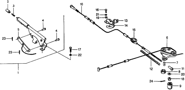 1978 Honda Civic Parking Brake Diagram