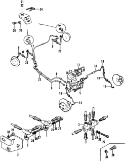 1976 Honda Civic Brake Hose - Brake Pipe Diagram