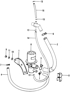 1975 Honda Civic 3 Door ** (1200) ** HMT Anti-Afterburn Valve Diagram