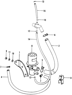 1976 Honda Civic Anti-Afterburn Valve Diagram