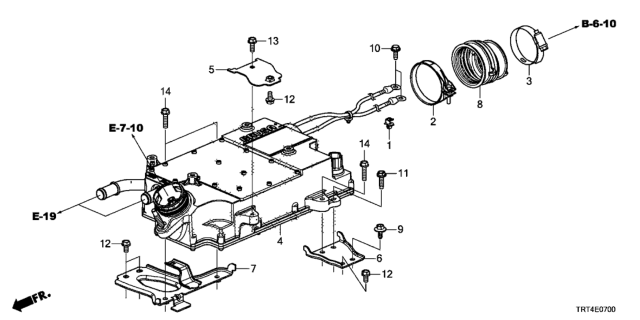 2020 Honda Clarity Fuel Cell CONTROLLER, AIR PUMP Diagram for 3G210-5WM-A52