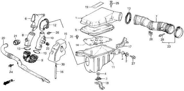 1987 Honda Civic Screw-Washer (5X45) Diagram for 93891-05045-08