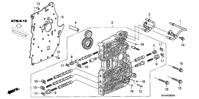 2006 Honda Civic Main Valve Body Diagram