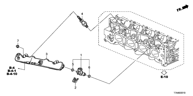 2020 Honda HR-V Fuel Injector Diagram