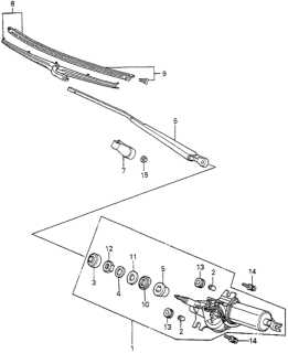 1982 Honda Accord Spacer Diagram for 38425-SA5-003