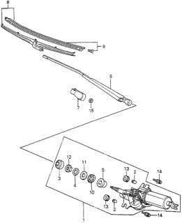 1982 Honda Accord Rear Windshield Wiper Diagram