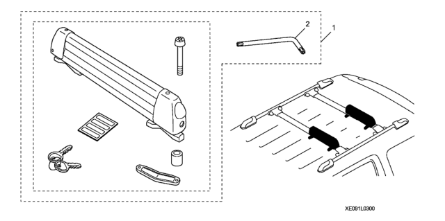 2011 Honda Pilot Ski Attachment Diagram