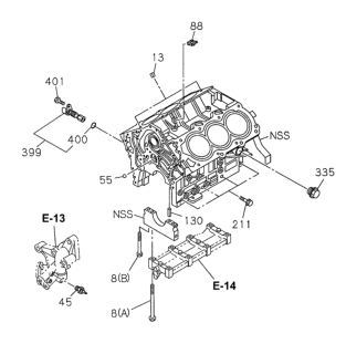 1999 Honda Passport Cylinder Block Diagram