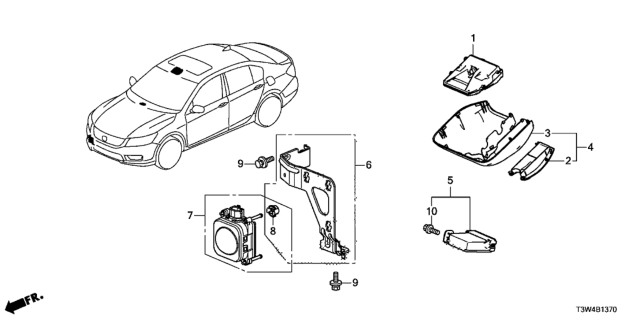 2014 Honda Accord Hybrid Radar Diagram