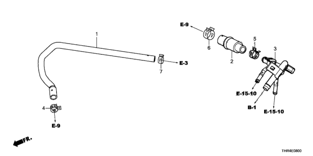 2020 Honda Odyssey 5 Door LX (HPPG 10AT) KA XAT Breather Tube Diagram