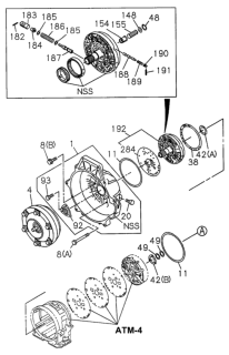 1999 Honda Passport AT Converter Housing - Oil Pump Diagram