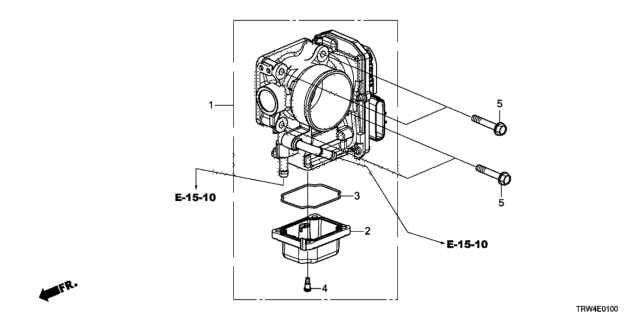 2020 Honda Clarity Plug-In Hybrid Throttle Body Diagram