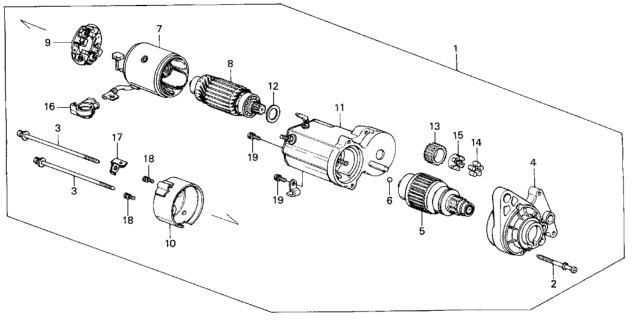 1986 Honda Civic Switch Assembly, Magnetic (Denso) Diagram for 31210-PE0-662