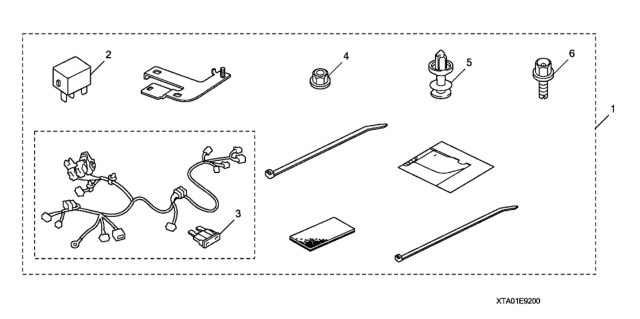 2012 Honda Crosstour Remote Engine Starter Attachment Diagram