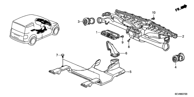 2011 Honda Element Duct Diagram