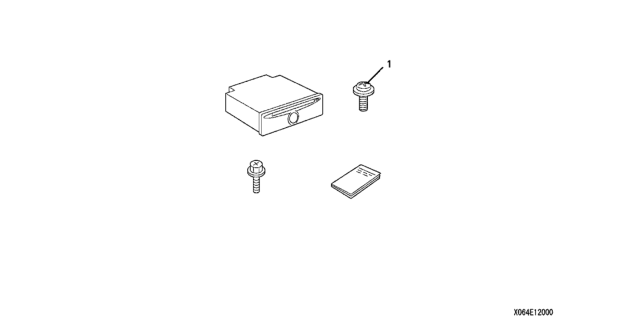 2003 Honda Accord MP3 Audio Player Diagram