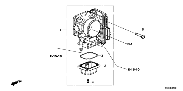 2019 Honda Insight Electronic Control Diagram for 16400-5WJ-A01