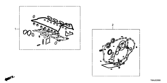 2019 Honda Civic Gasket Kit Diagram