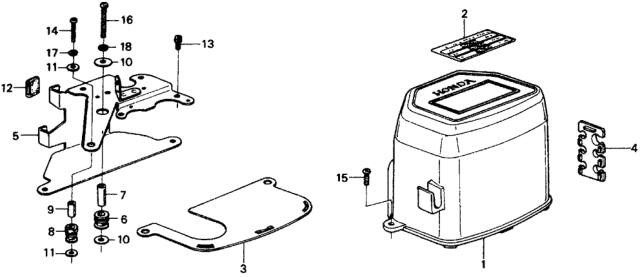 1977 Honda Civic 3 Door ** (1500) KL HMT Control Box Diagram