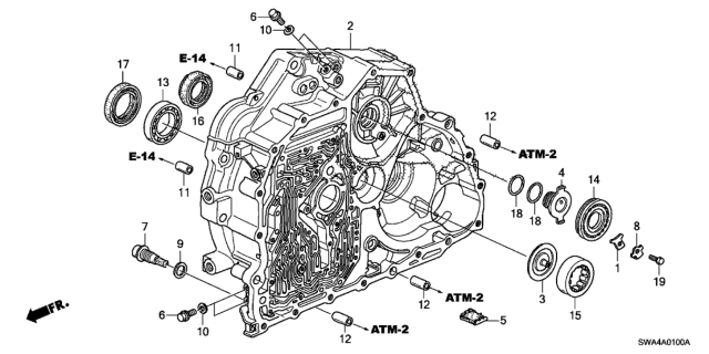 2008 Honda CR-V Plate, Oil Guide Diagram for 23225-PRP-020