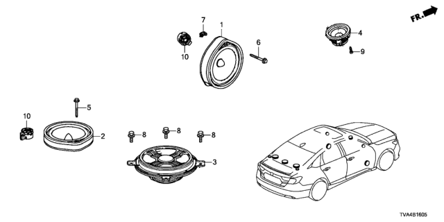 2021 Honda Accord Speaker Diagram