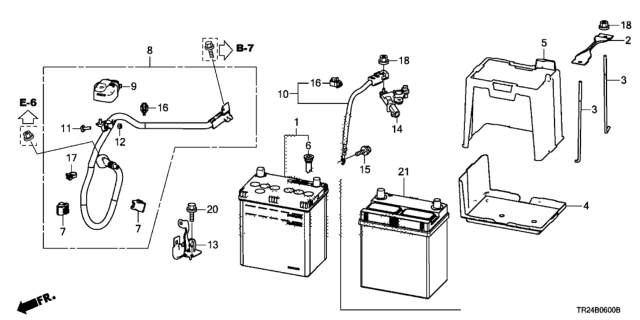 2014 Honda Civic 4 Door MX KL CVT Battery Diagram