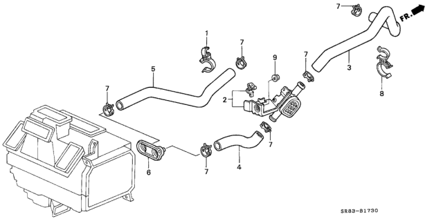 1994 Honda Civic Water Valve Diagram