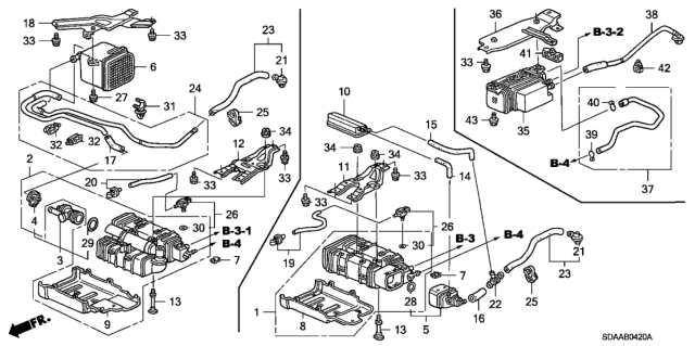 2007 Honda Accord 4 Door EX KA 5MT Canister Diagram