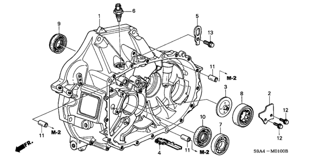 2003 Honda CR-V Plate, Needle Set Diagram for 21101-PPP-000