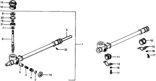 1978 Honda Civic Steering Gear Box Diagram