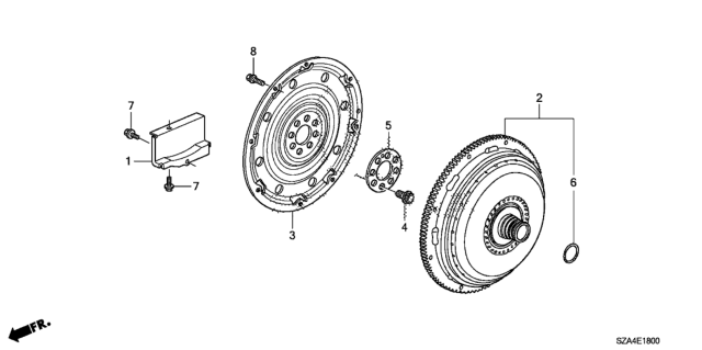 2011 Honda Pilot Torque Converter Diagram