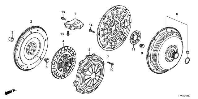 2021 Honda HR-V Clutch - Torque Converter Diagram