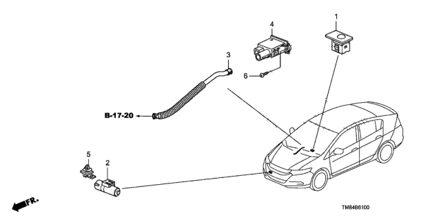 2010 Honda Insight A/C Sensor Diagram