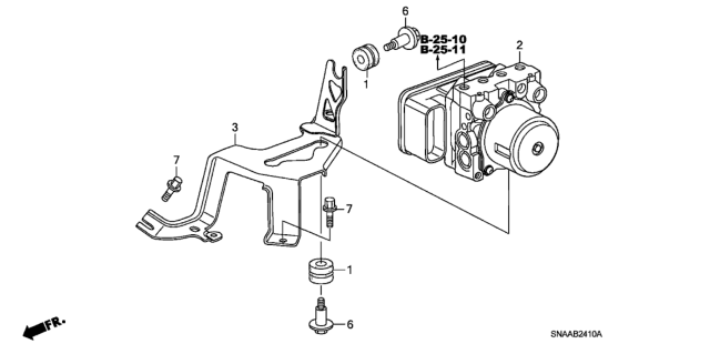 2009 Honda Civic ABS Modulator Diagram