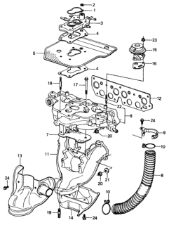 1982 Honda Civic Bolt, Stud (10X34.5) Diagram for 90065-PC1-300