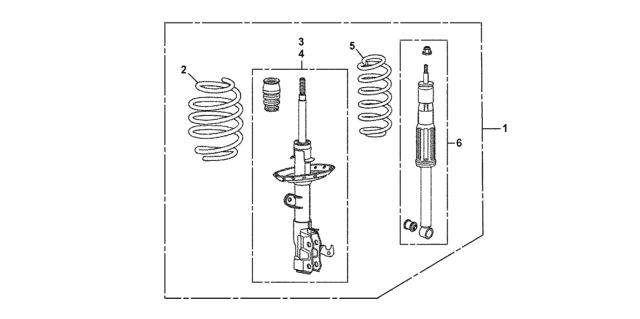 2014 Honda CR-Z HPD- Sport Suspension Kit Diagram