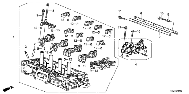 2017 Honda Accord Cylinder Head (L4) Diagram