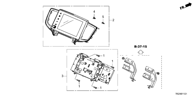 2021 Honda Ridgeline 4 Door BLACK KA 9AT Navigation System Diagram