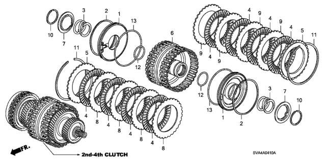 2007 Honda Civic Clutch (2nd-4th) Diagram