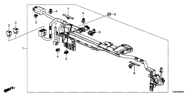 2021 Honda Insight IPU Harness Diagram